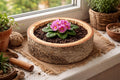 Birch Wood Bowl 20–24 cm – Rustic Wooden Tray Natural Wood Centerpiece Handmade Decor