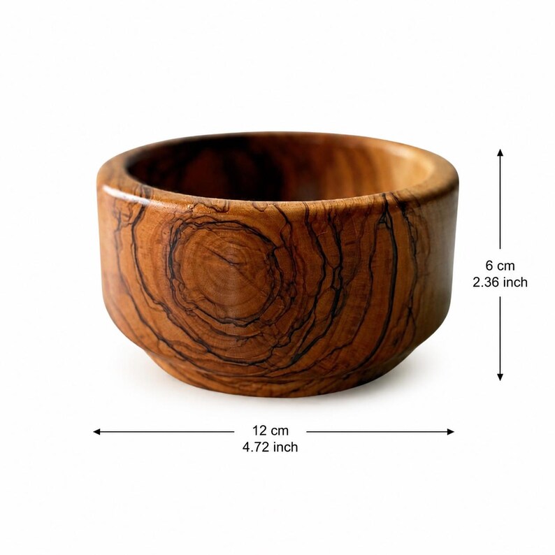 Handcrafted Olive Wood Snack Bowl – Rustic Mediterranean Serving Dish